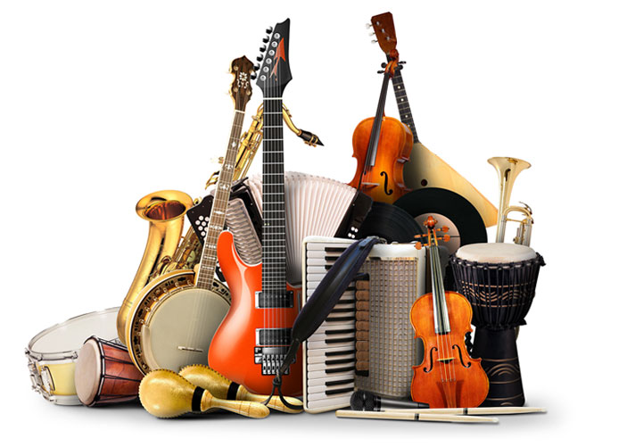 a collection of different instruments